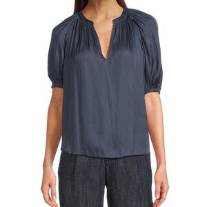 Current Air Slate Blue Blouse